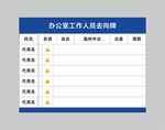人员去向牌