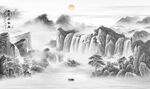 中国风水墨山水画