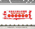 社会主义核心价值观文化墙