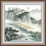 巨幅山水画