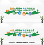 文明城市标语文化墙