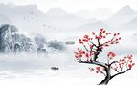 梅花背景墙