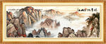 泰山办公室山水画 五岳独尊