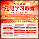党纪学习教育展板