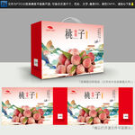 桃子礼盒包装设计