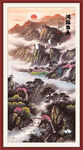 竖幅山水画