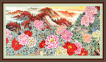 国画牡丹 