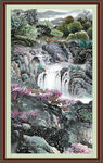 竖式山水画 