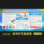 夏季健康教育宣传栏版面模版