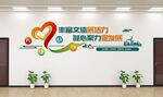 企业楼道 电梯口文化墙设计