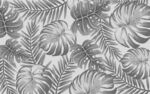北欧热带植物灰色植物壁画