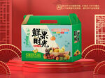 水果礼盒包装平面图图片