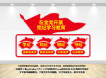 开展党纪学习教育党建墙