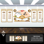 中医养生文化墙展板