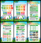 2024年节能减排知识展板海报
