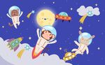 可爱星空宇航员