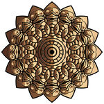 金色花纹图案