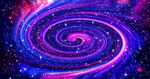 红蓝旋涡宇宙星空