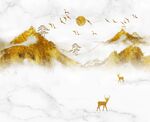 新中式金色山水
