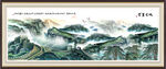 长城风景画 国画万里长城