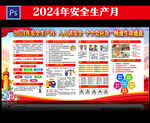2024年安全生产月展板