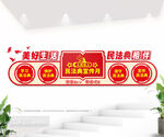 民法典宣传文化墙图片