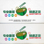 面馆标语文化墙