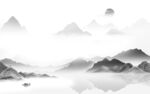 意境 清晰中式山水 TIF分层