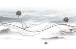 山水背景墙