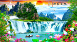 瀑布美景