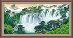 国画山水画 