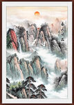 泰山办公室挂画
