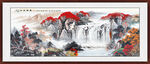 国画鸿运当头风景