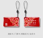 酒红色滴胶卡