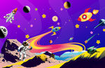 卡通星空