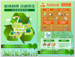 绿色全国城市生活垃圾分类周海报