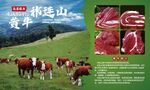 高山黄牛肉软膜灯箱海报设计门店