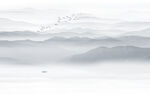 意境山水水墨画