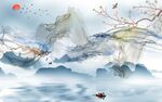 烟雾山水