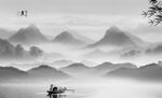 水墨画山水
