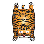 可爱膨胀风猫咪地毯图案印花