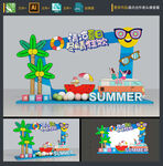 夏天拍照框