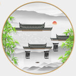 徽派山水装饰画