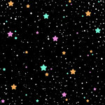 黑底星星