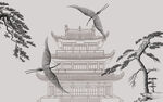新中式背景墙  