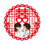 婚礼静电贴