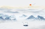旭日东升背景墙