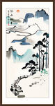 玄关画山水画