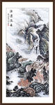竖版大气山水画