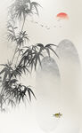 水墨竹子
